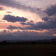 sunset over crazy mountains