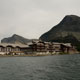 many glacier hotel from the water