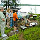 finland trip: hannu prepares fish